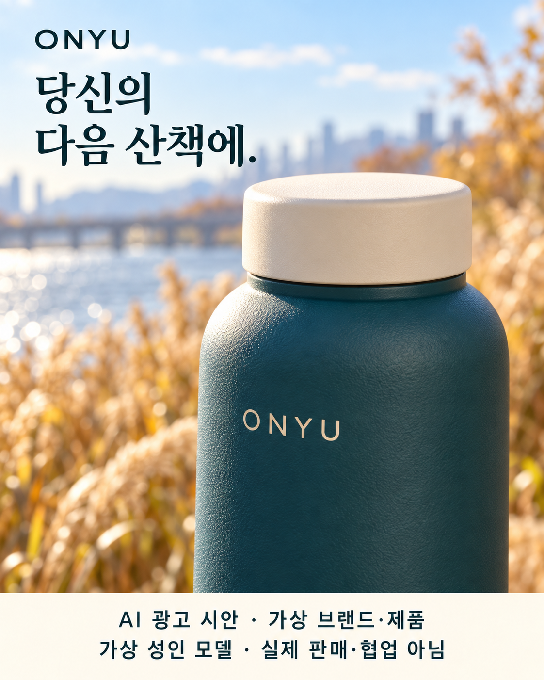 03 · 가까이에서 만나는 질감 — 같은 보틀의 둥근 어깨와 뚜껑 이음새, 무광 표면을 가까이 담았습니다.